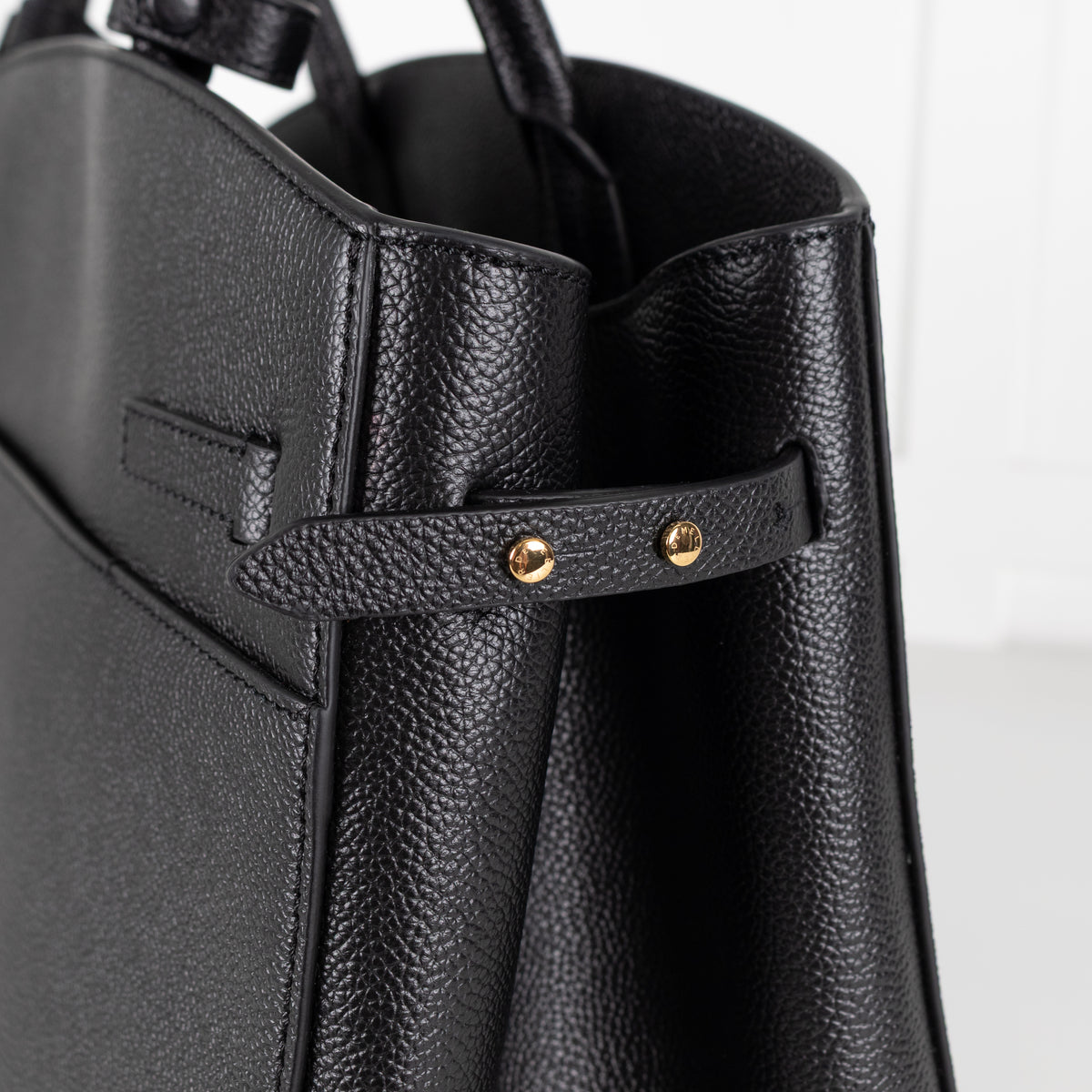 DeMellier The Hudson Black Leather Tote