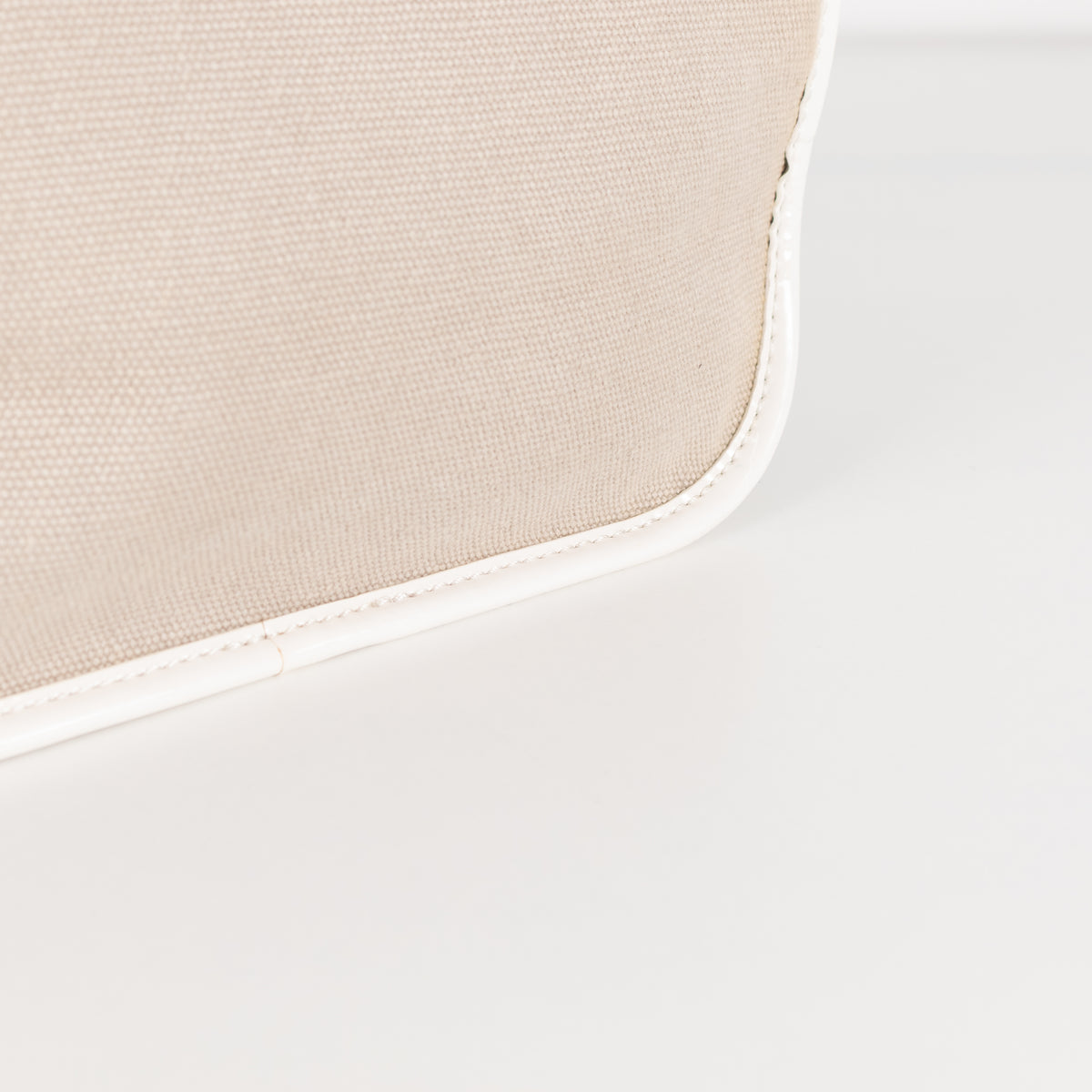 Tila March Cream Bag with Patent Trim