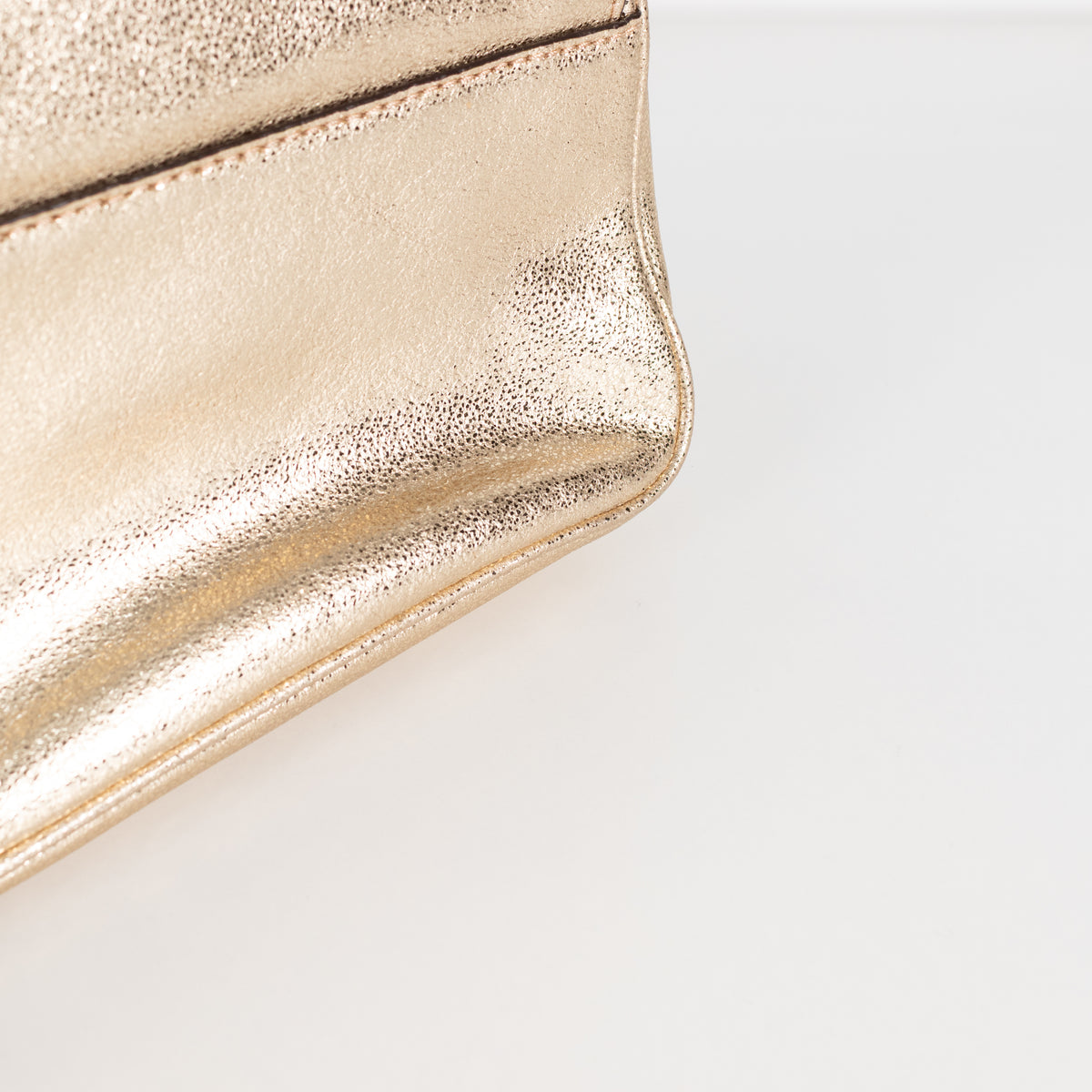 Michael Kors Gold Sloan Metaillic Leather Chain Small Crossbody