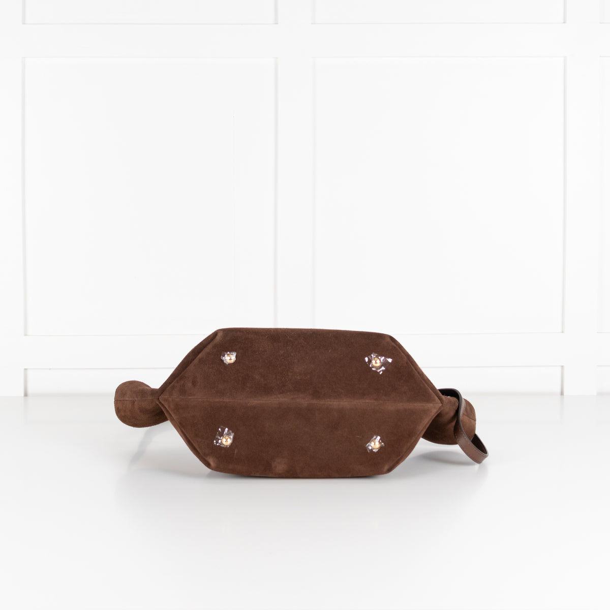 DeMellier The Midi New York Brown Suede Bag