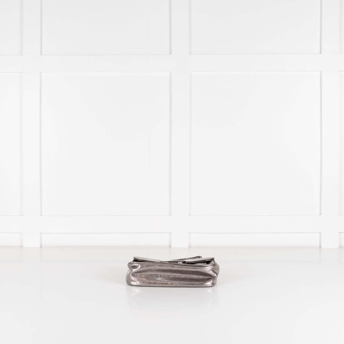 Michael Kors Silver Sloan Metallic Leather Chain Small Crossbody
