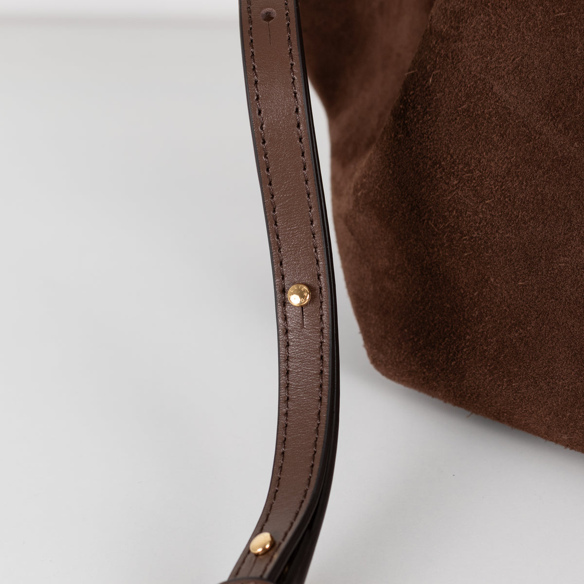 DeMellier The Midi New York Brown Suede Bag