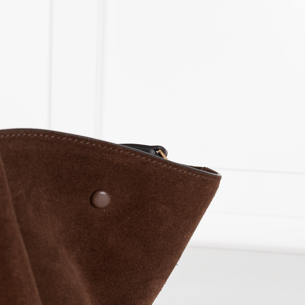 DeMellier The Midi New York Brown Suede Bag