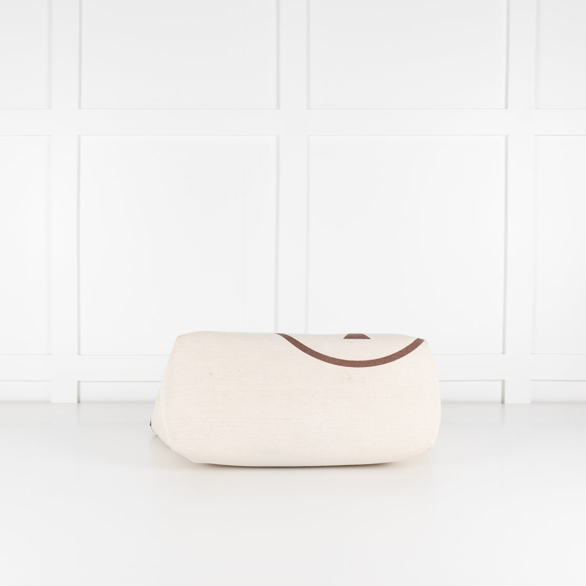 Mulberry Canvas Logo Print Braided Handle Tote Bag