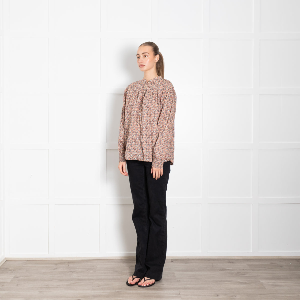 BA&SH Small Floral Print Blouse