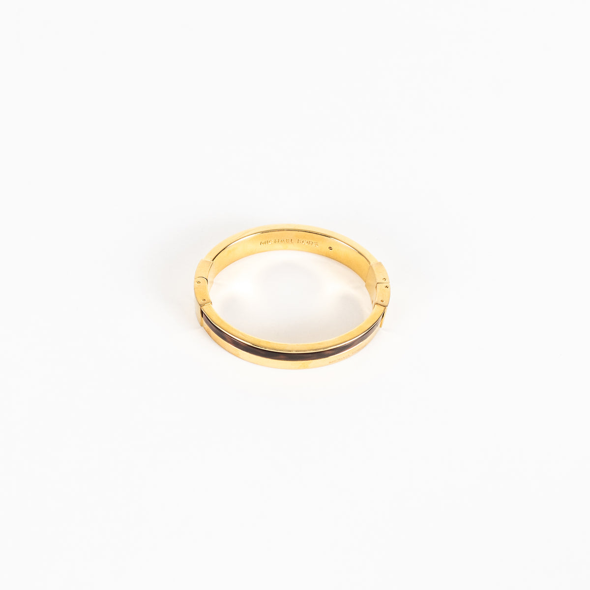 Michael Kors Gold Tortoise Hinge Bangle Bracelet