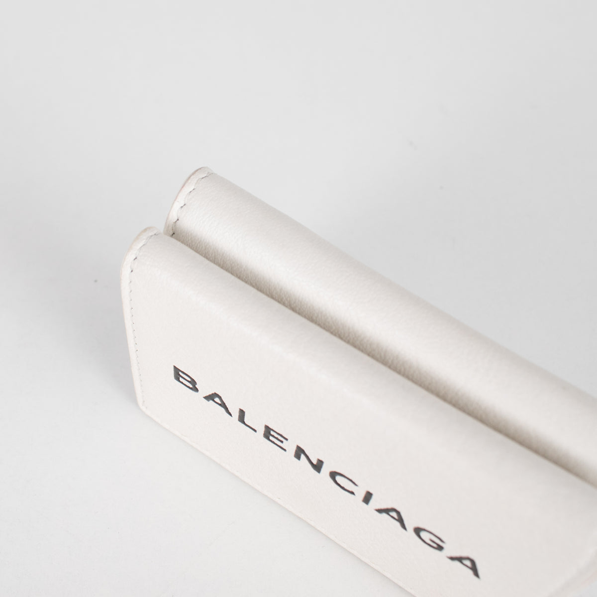Balenciaga White Tri Fold Wallet