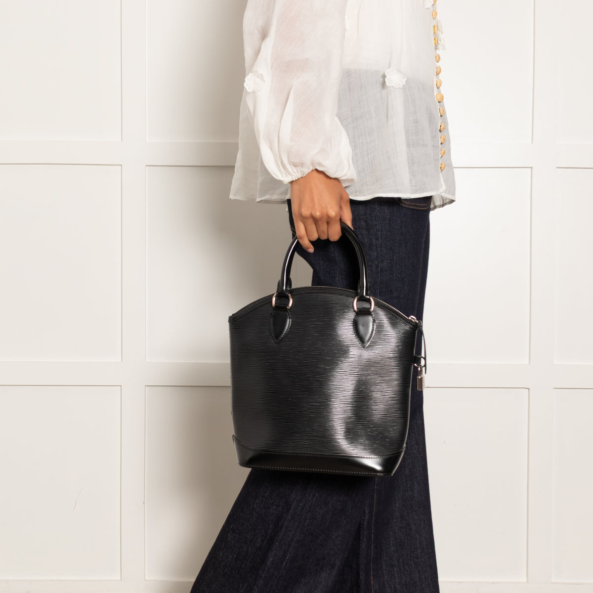 Louis Vuitton Black Lock It Epi Leather Bag