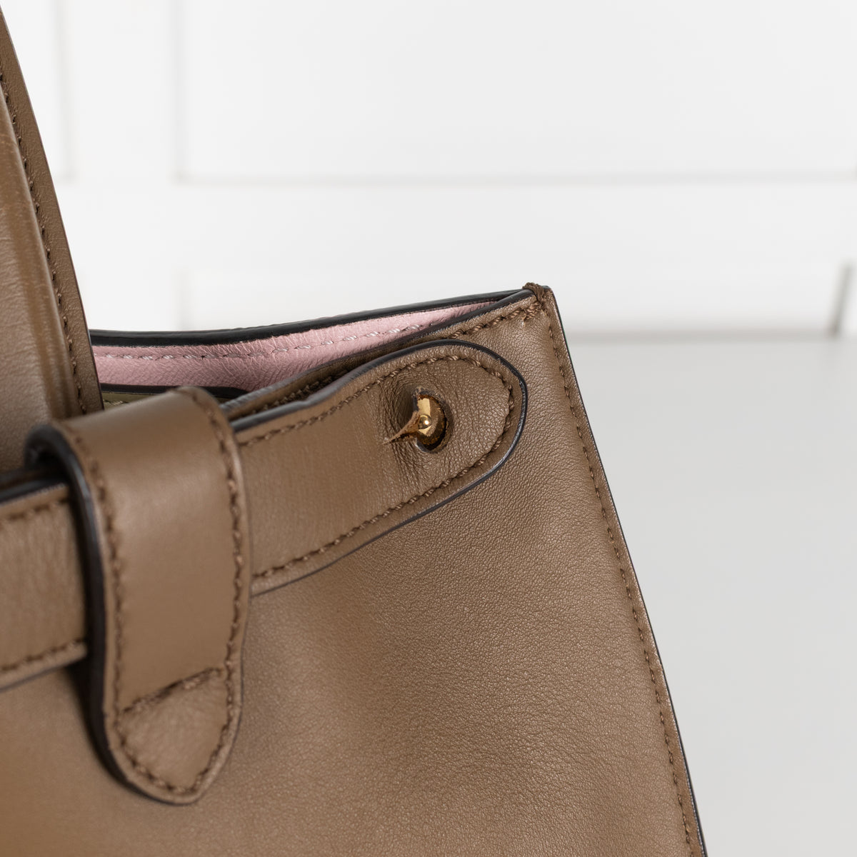 Fendi Peekaboo Light Brown X-Light Leather Handbag