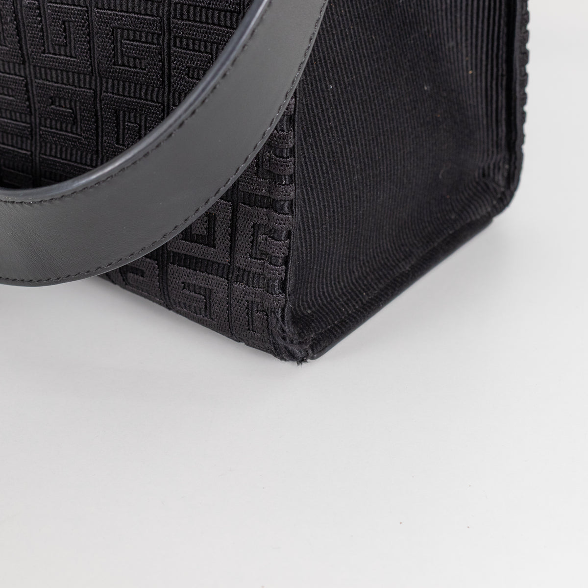 Givenchy Black Cotton Blend & Leather G-Tote Bag