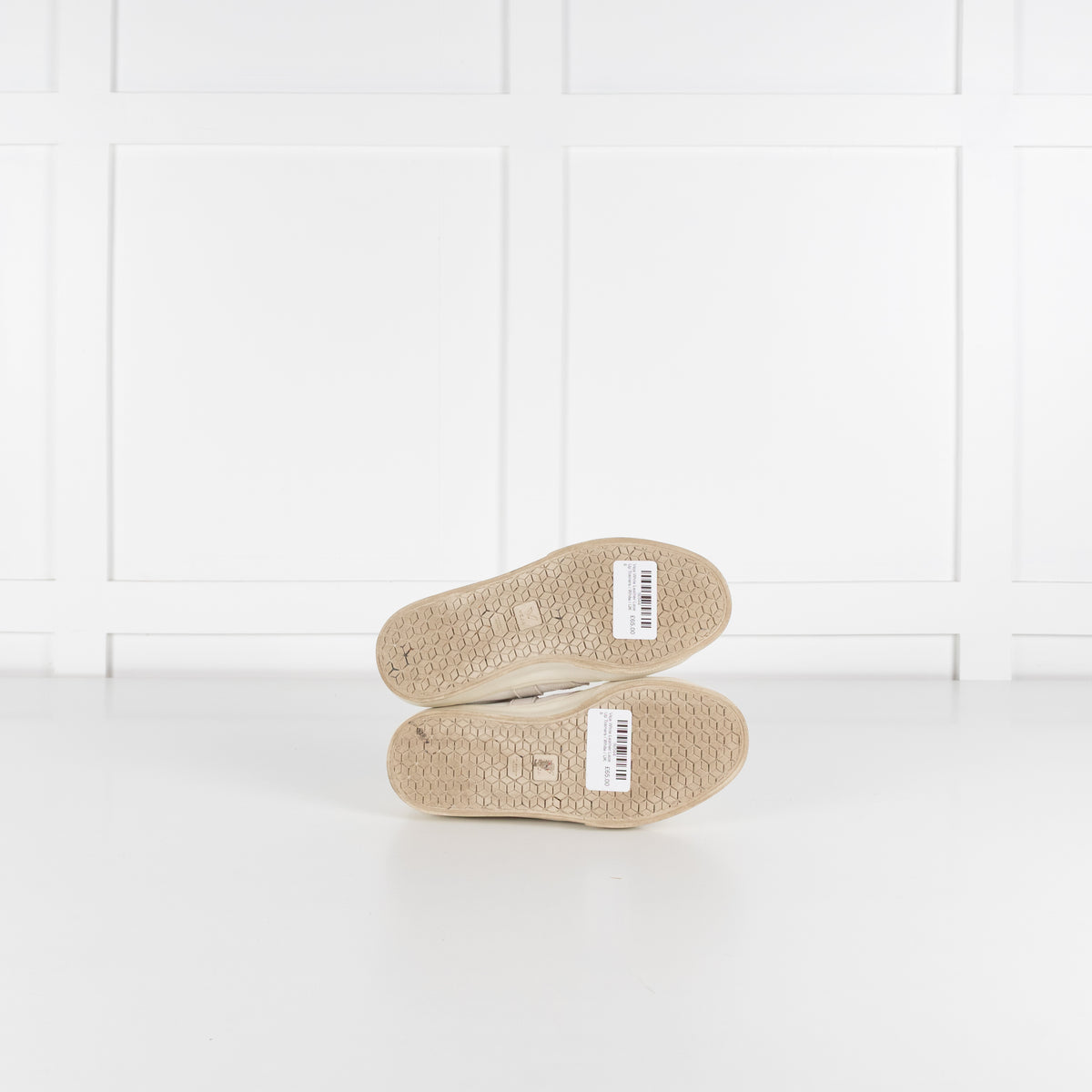 Veja White Leather Lace Up Trainers