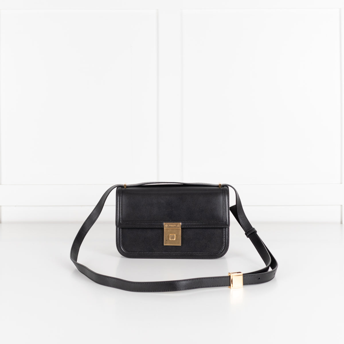 DeMellier The Paris Black Leather Crossbody Bag