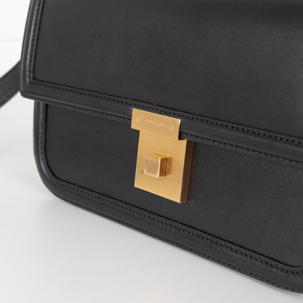 DeMellier The Paris Black Leather Crossbody Bag