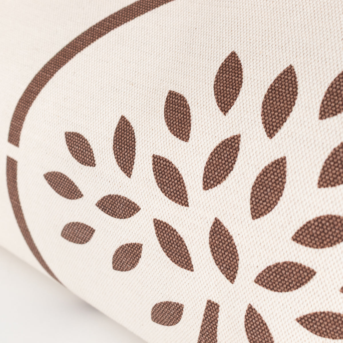 Mulberry Canvas Logo Print Braided Handle Tote Bag
