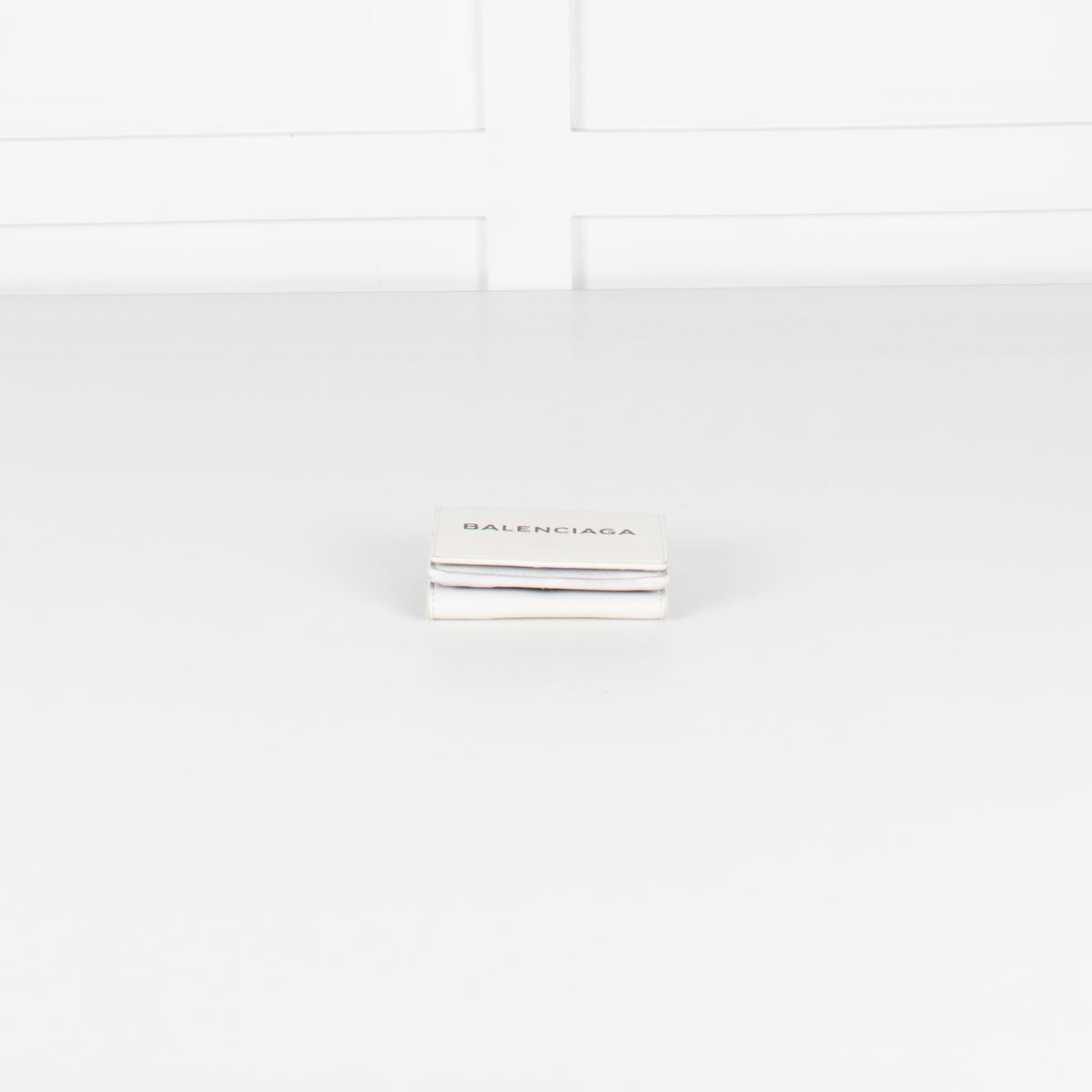 Balenciaga White Tri Fold Wallet