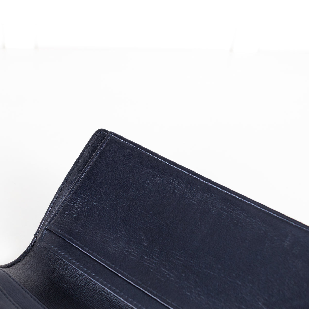 Chanel Navy Blue Leather Boy Wallet