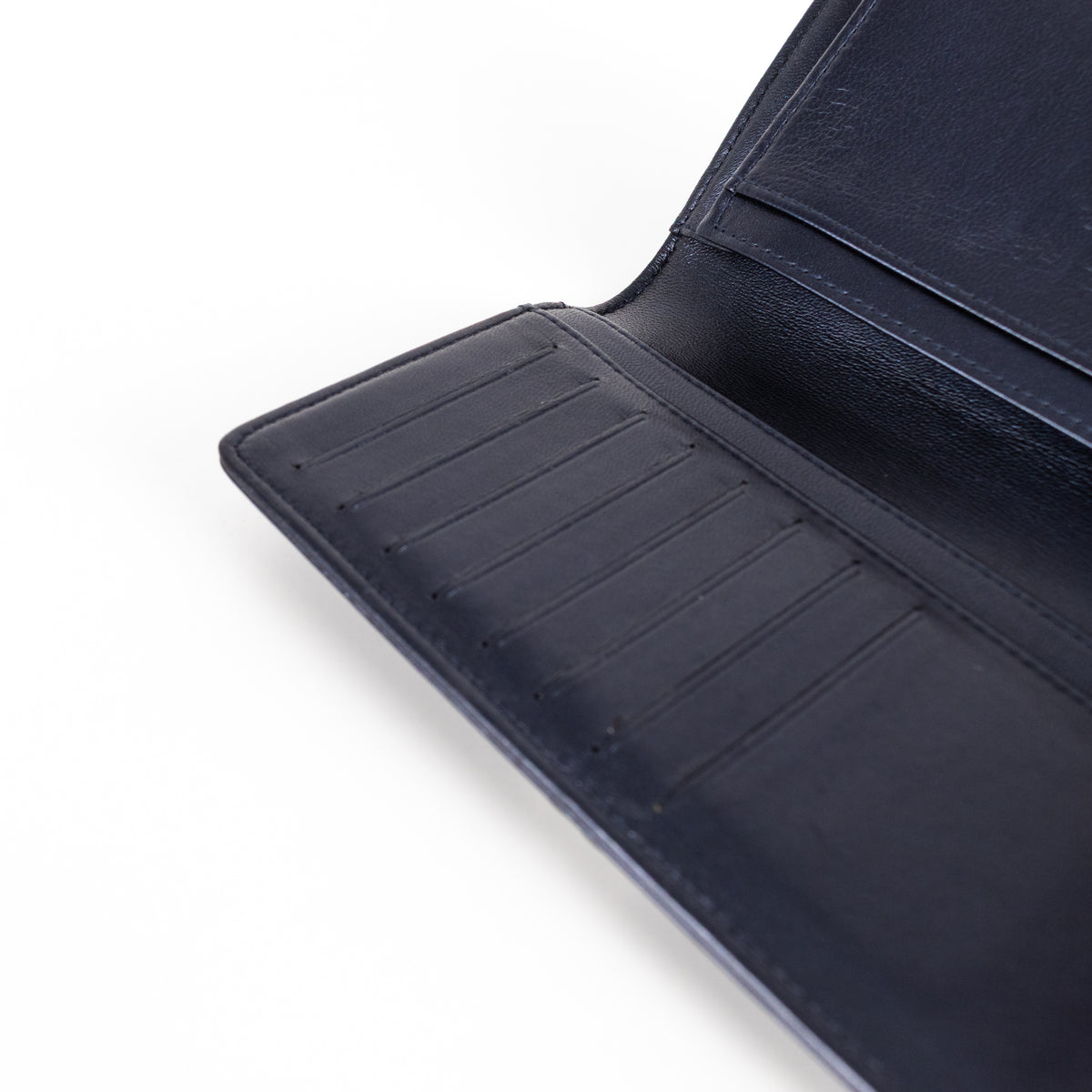 Chanel Navy Blue Leather Boy Wallet