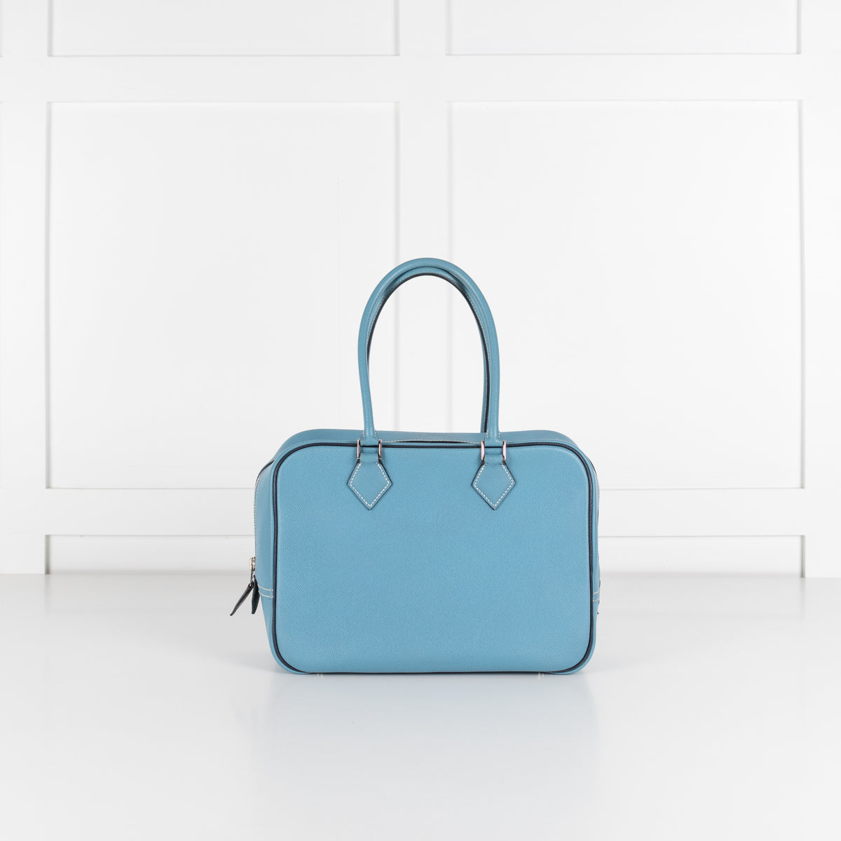 Hermes Blue Plume Epsom Leather Handbag