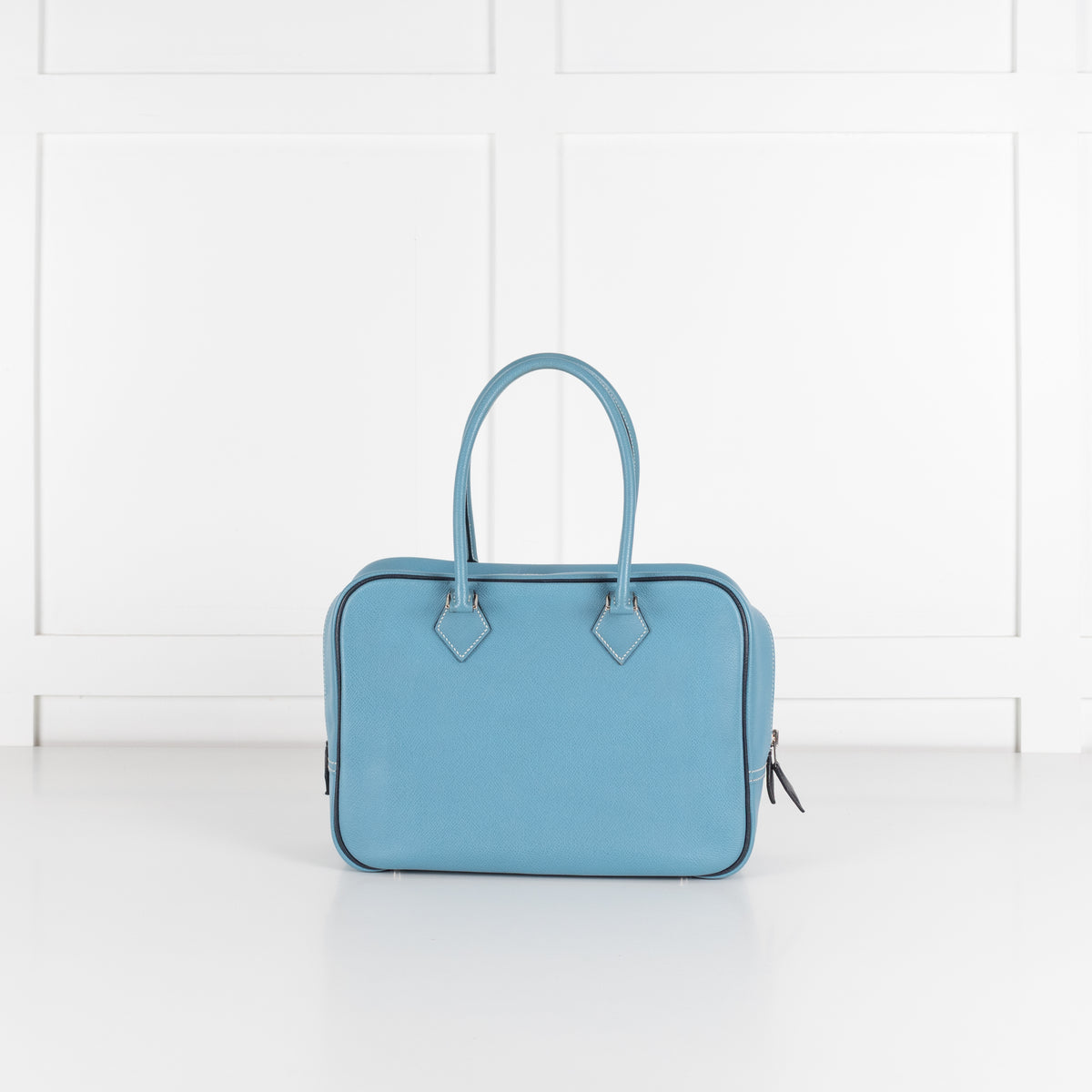 Hermes Blue Plume Epsom Leather Handbag