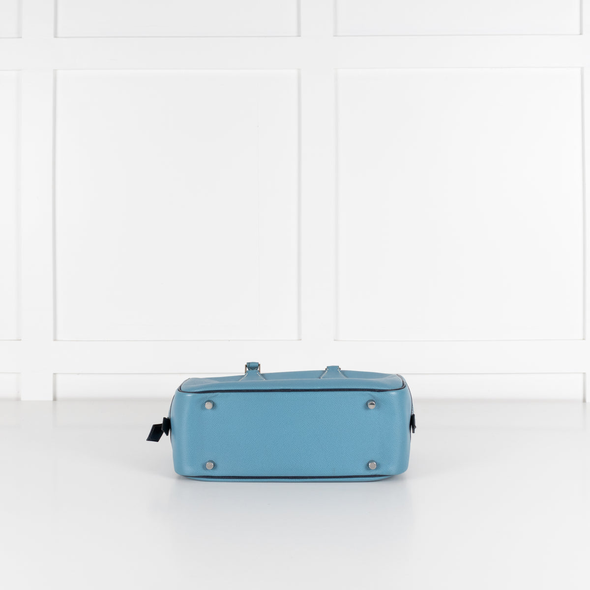 Hermes Blue Plume Epsom Leather Handbag