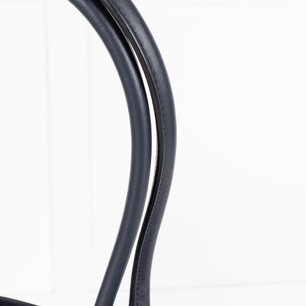 Smythson Ludlow Navy Textured Leather Top Handle Tote Bag