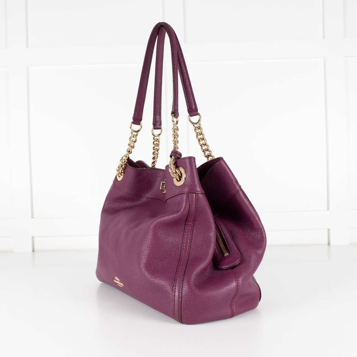 Coach Purple Edie Tote Bag
