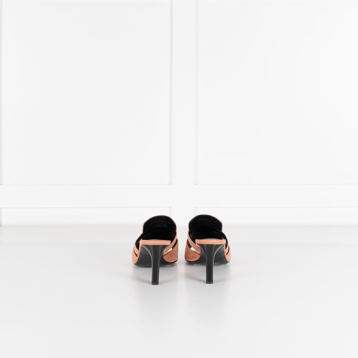 Hermes Blush Pink Suede Cute Heeled Sandals