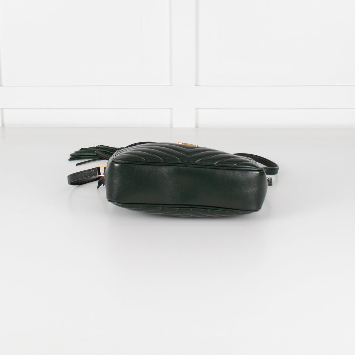 Saint Laurent Green Lou Quilted Leather Camera Bag