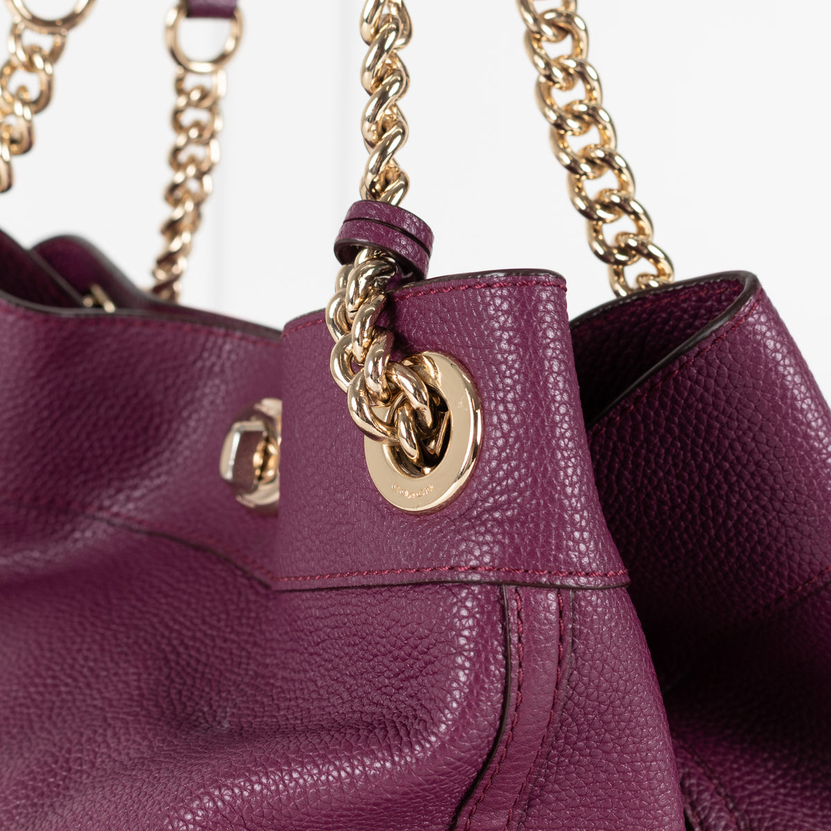 Coach Purple Edie Tote Bag