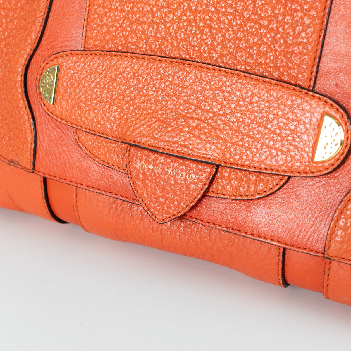 Marc Jacobs Orange Leather Thompson Satchel