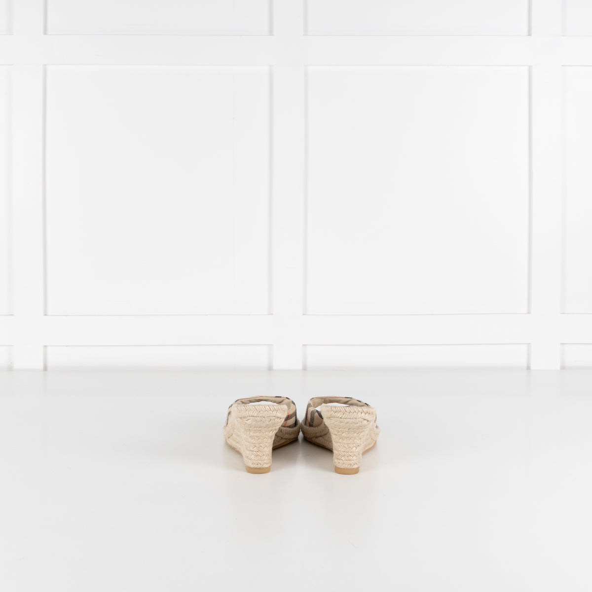 Burberry Check Espadrille Wedge