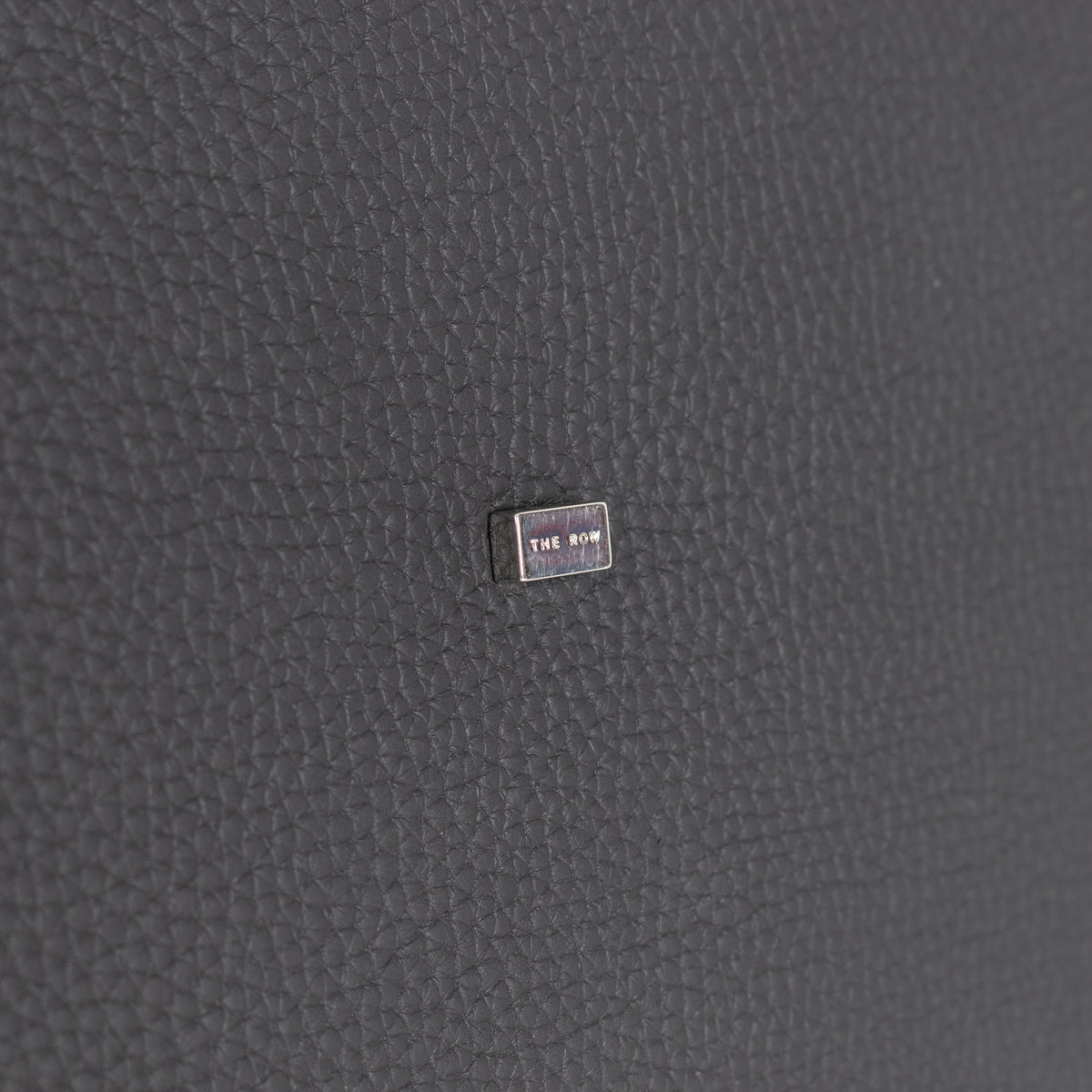 The Row Black Pebbled Leather Margaux 17 Bag