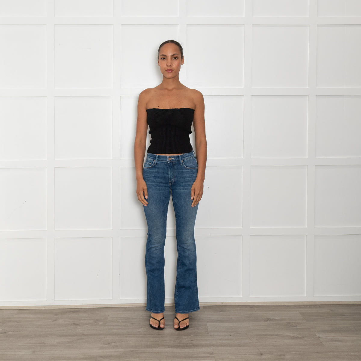 Mother Blue Flared The Weekender Jeans