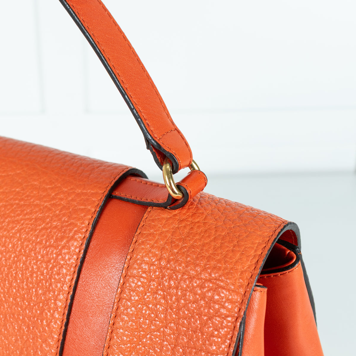 Marc Jacobs Orange Leather Thompson Satchel