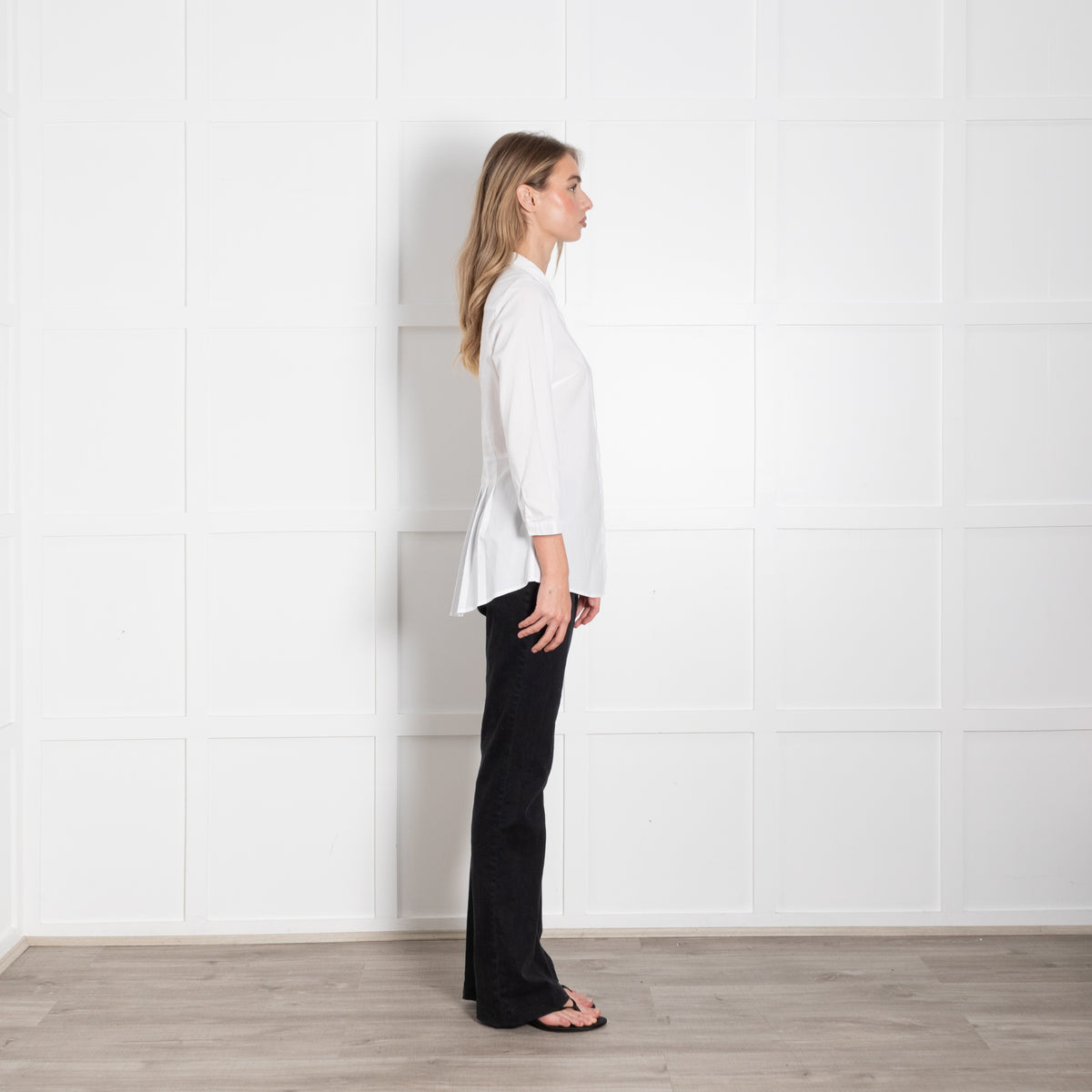 Philosophy Blues Original White Shirt With Crystal Top Button