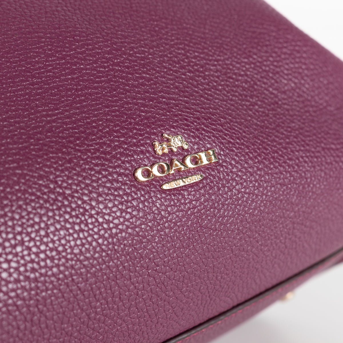 Coach Purple Edie Tote Bag