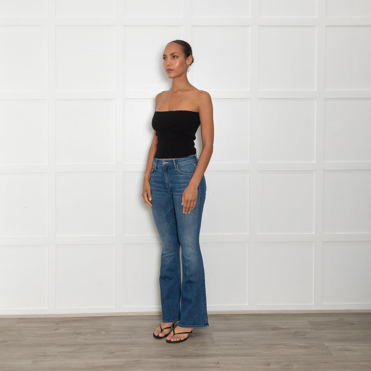 Mother Blue Flared The Weekender Jeans