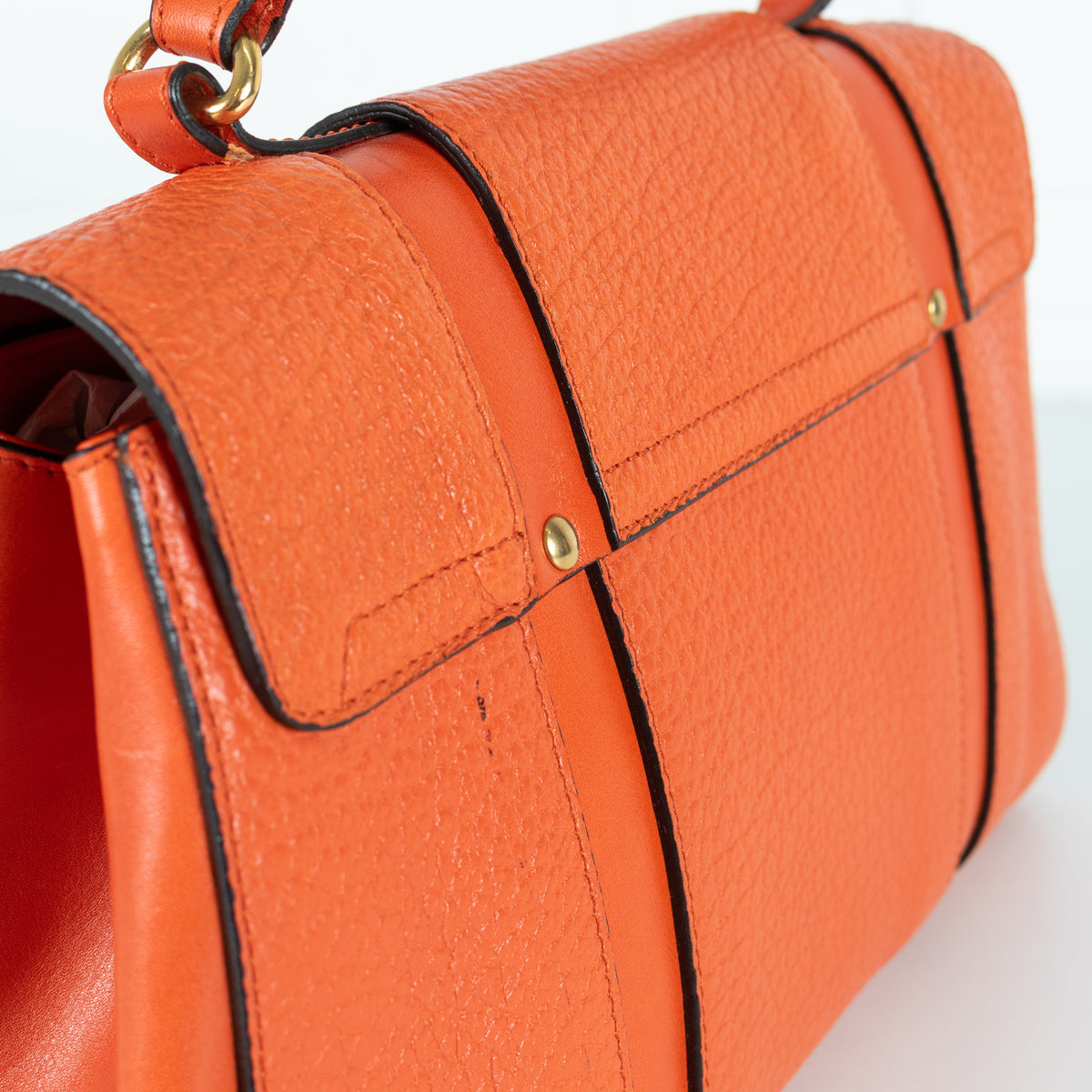 Marc Jacobs Orange Leather Thompson Satchel