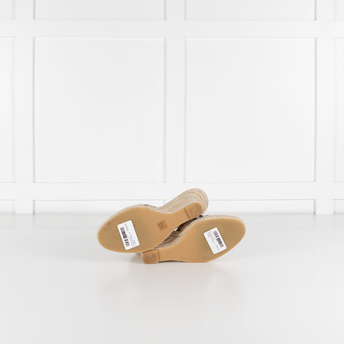 Burberry Check Espadrille Wedge
