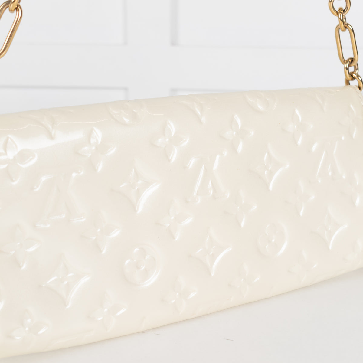 Louis Vuitton Cream Monogram Vernis Sunset Boulevard Shoulder Bag