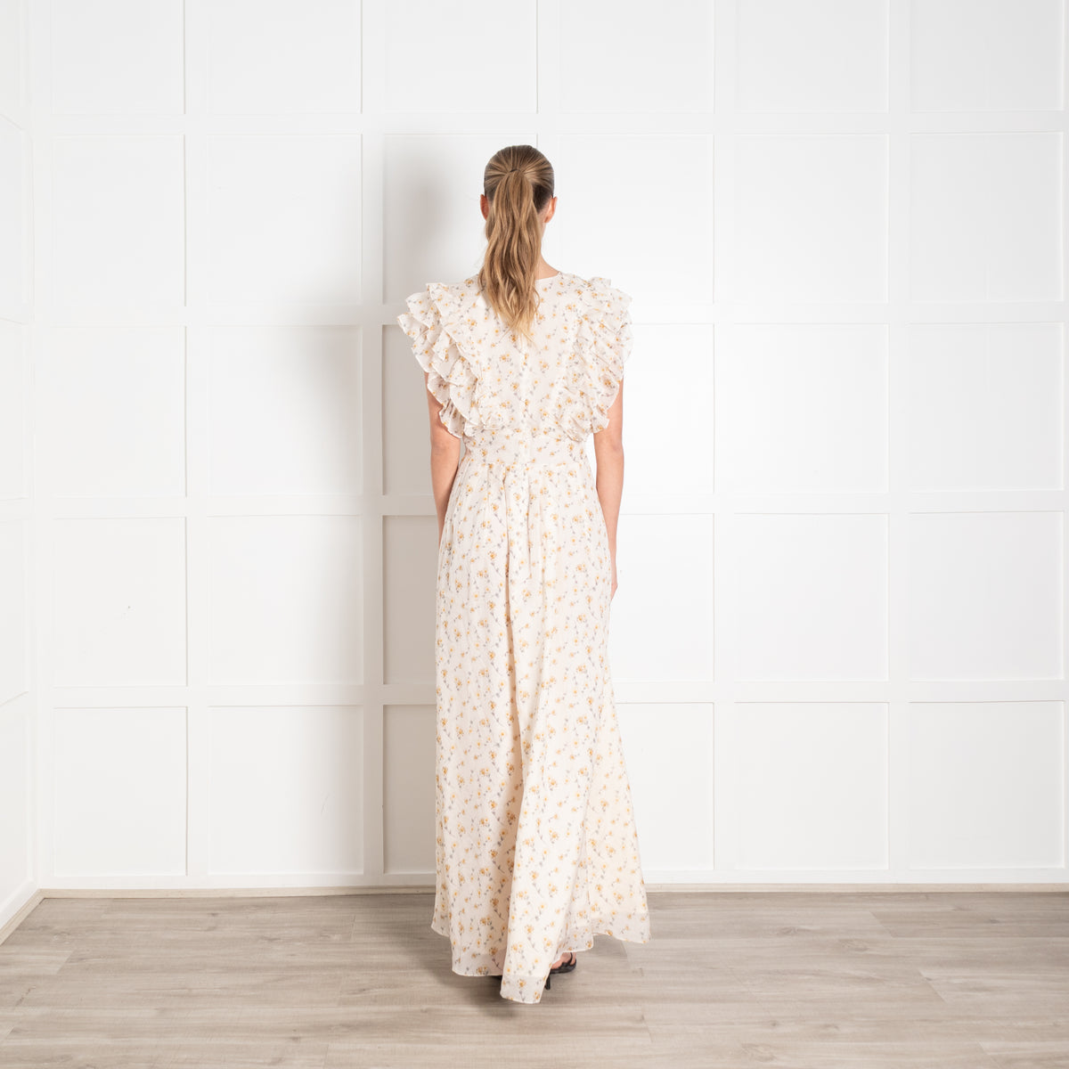 Ridley London Silk Daisy Print Midi Dress