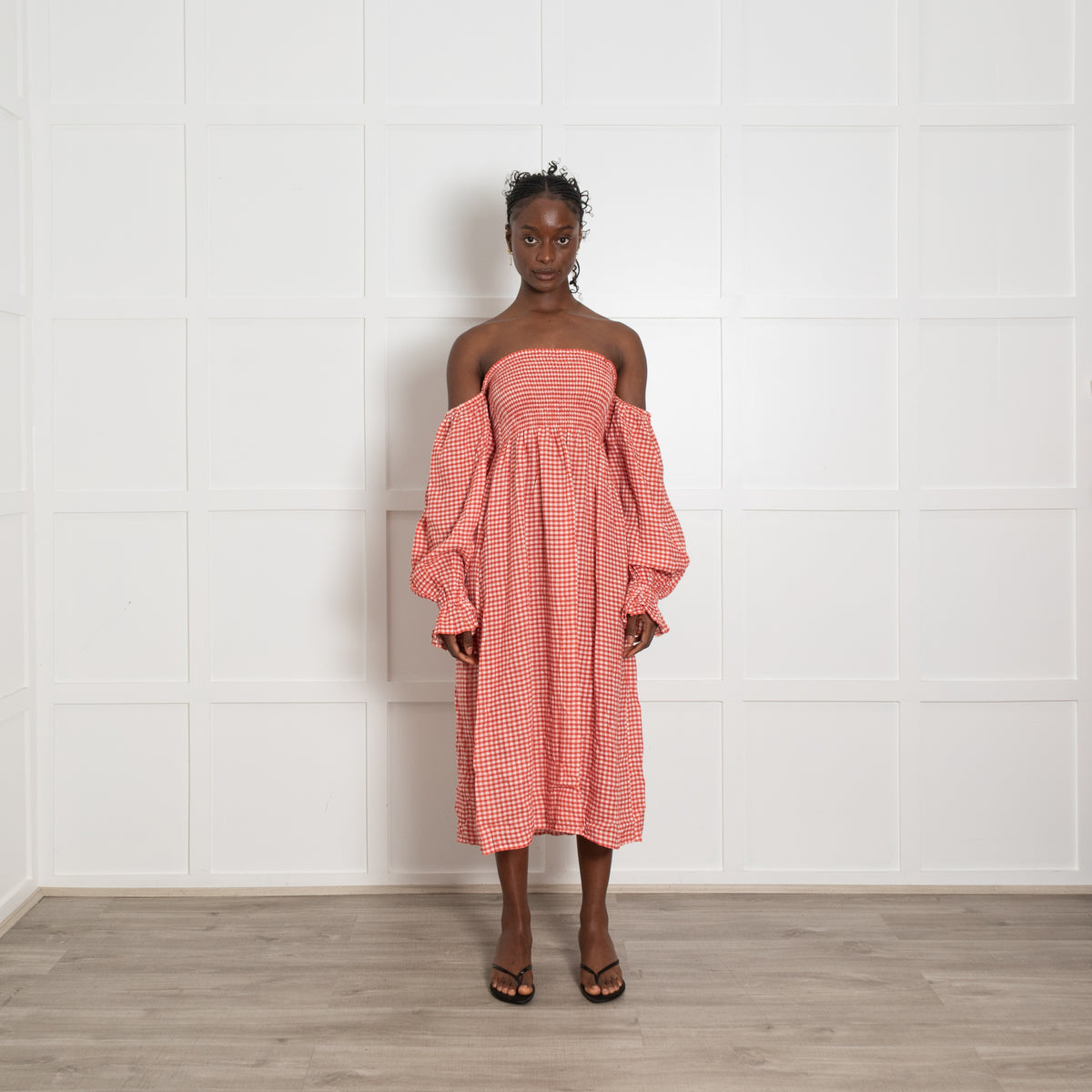 Sleeper Red and White Gingham Atlanta Dress