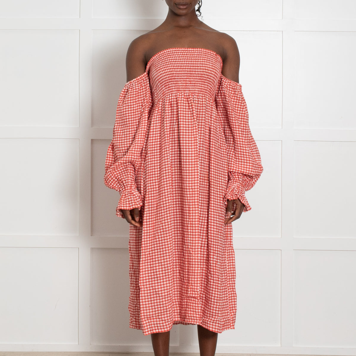 Sleeper Red and White Gingham Atlanta Dress