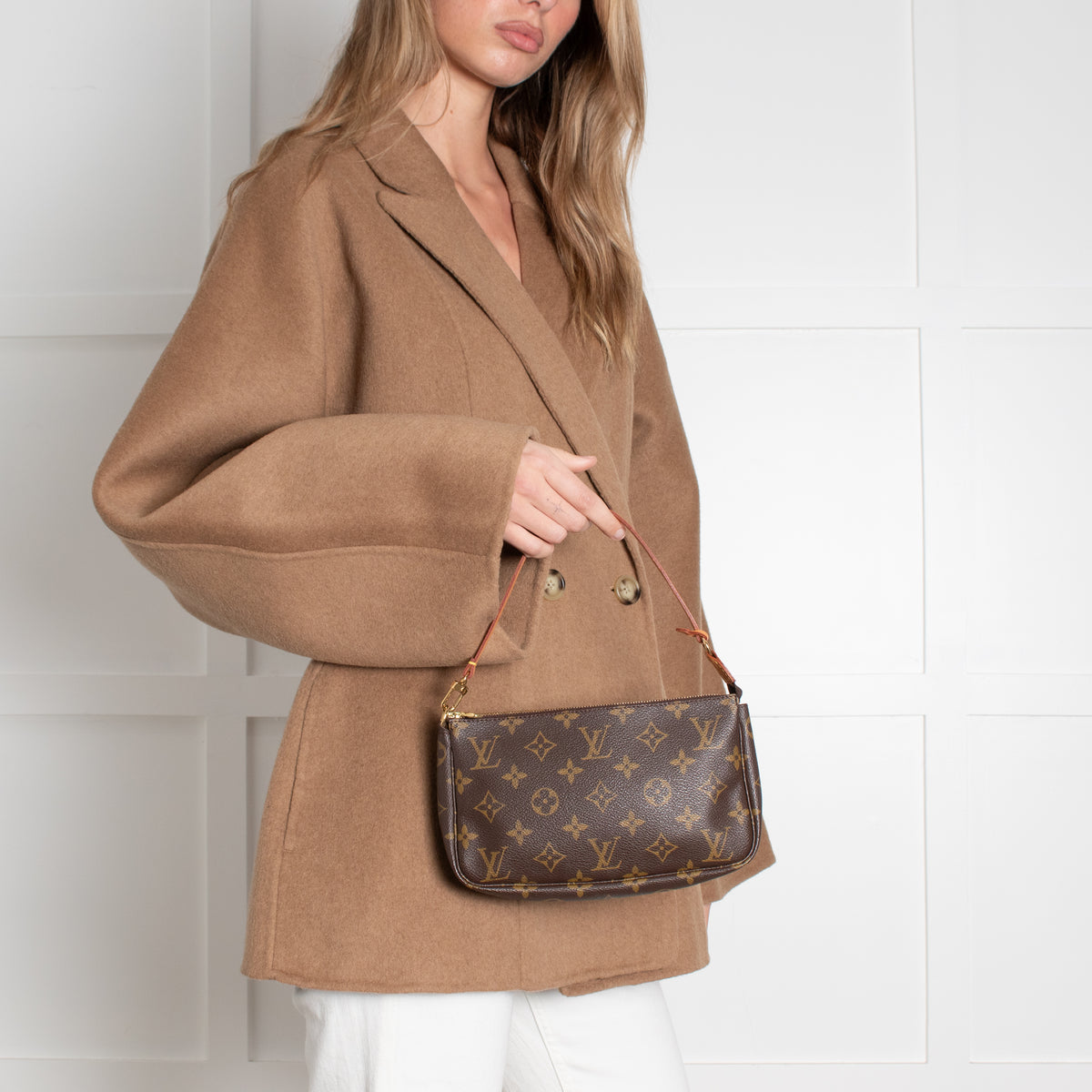 Louis Vuitton Brown Monogram Pochette Bag