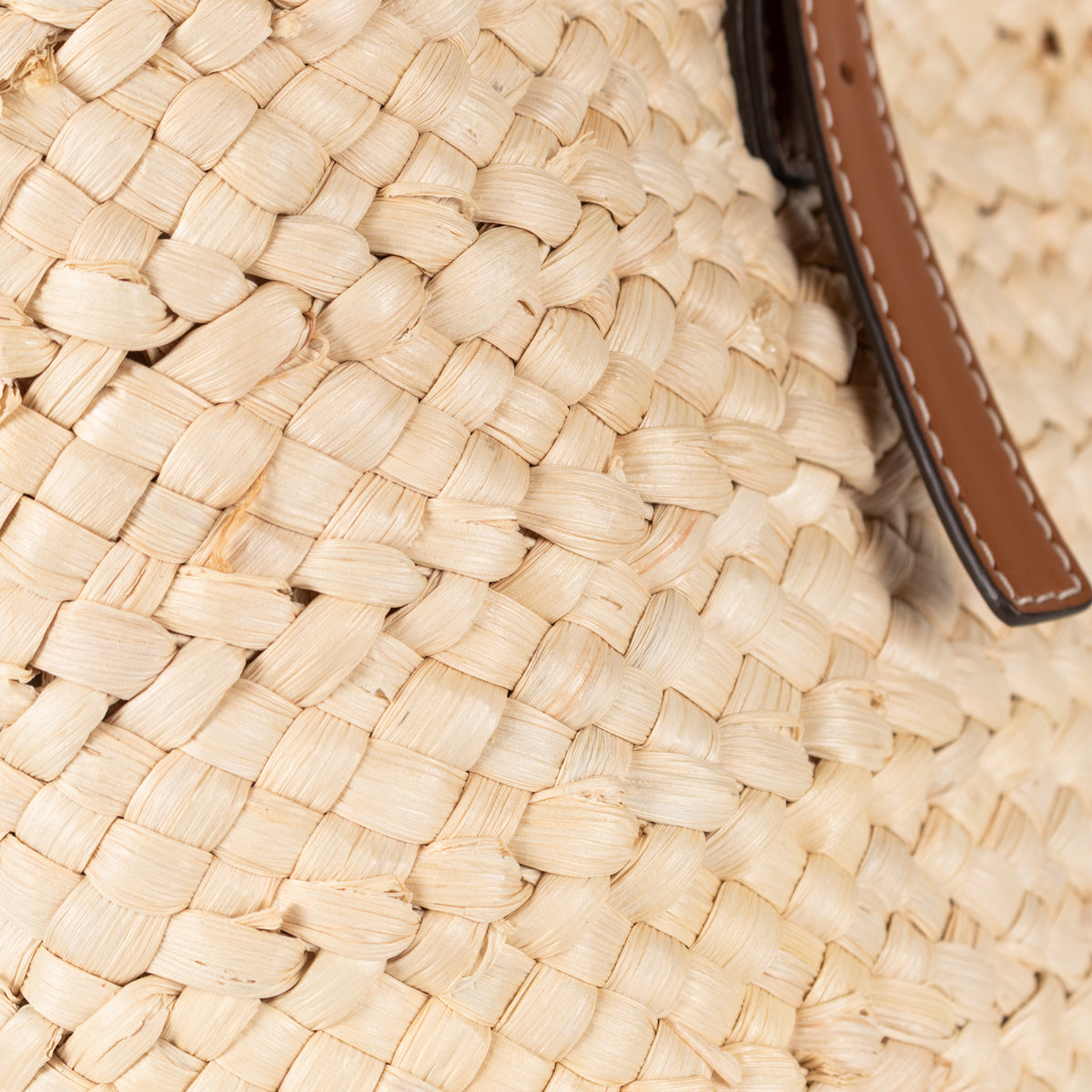 Tory Burch Raffia Tan Handle Tote Bag