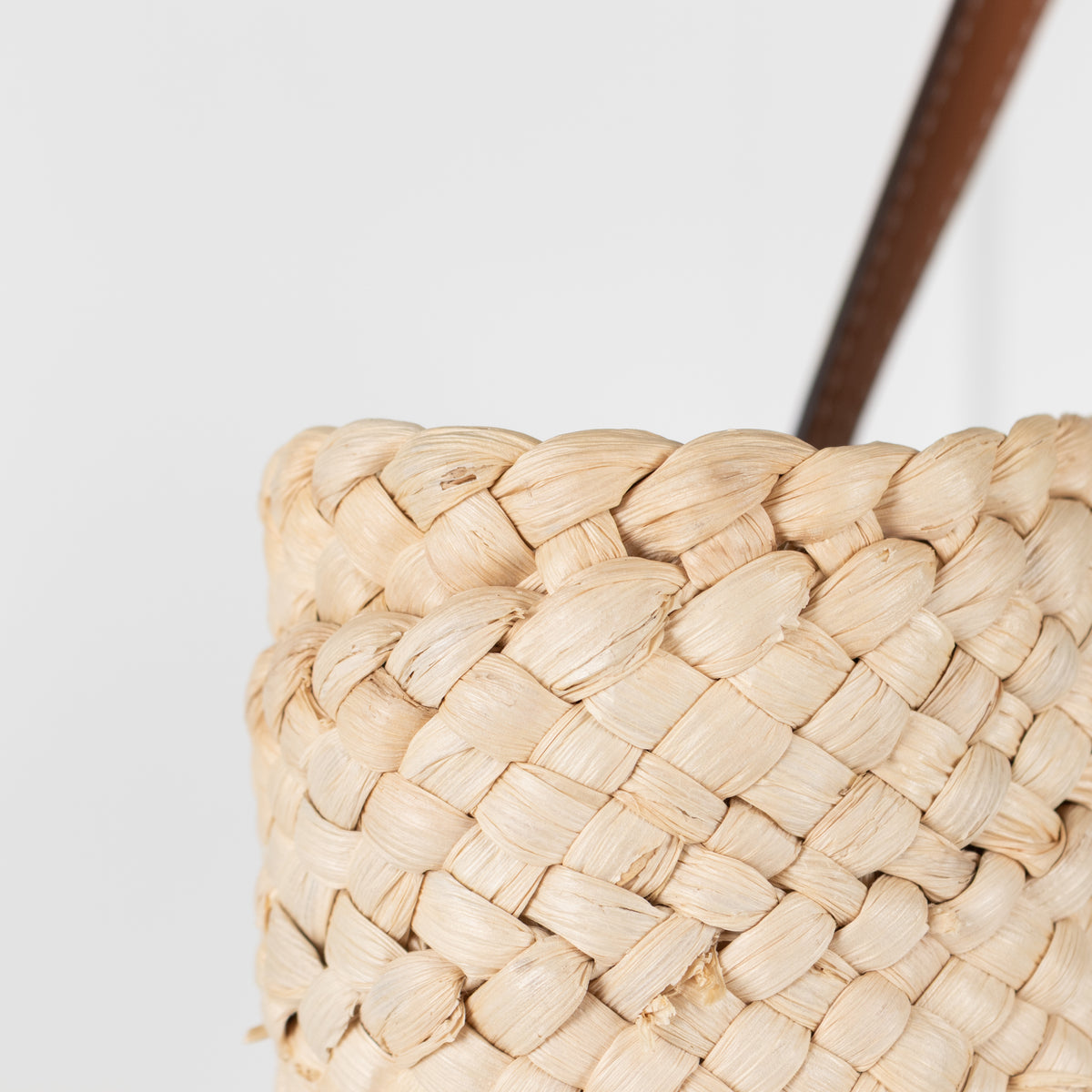 Tory Burch Raffia Tan Handle Tote Bag