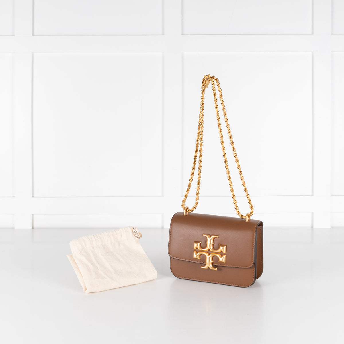 Tory Burch Tan Leather Small Eleanor Bag