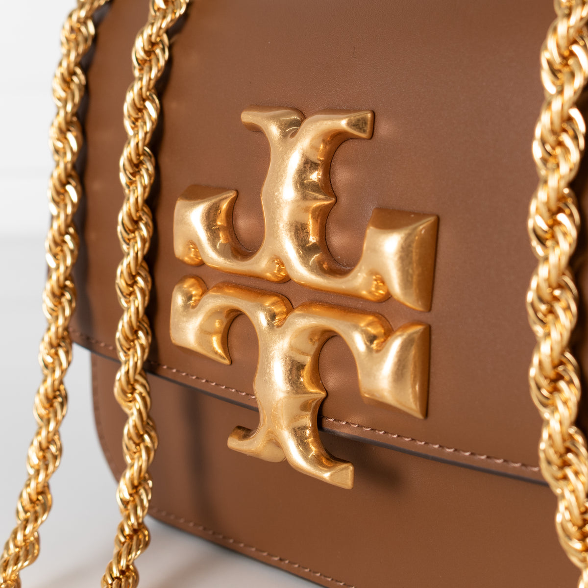 Tory Burch Tan Leather Small Eleanor Bag