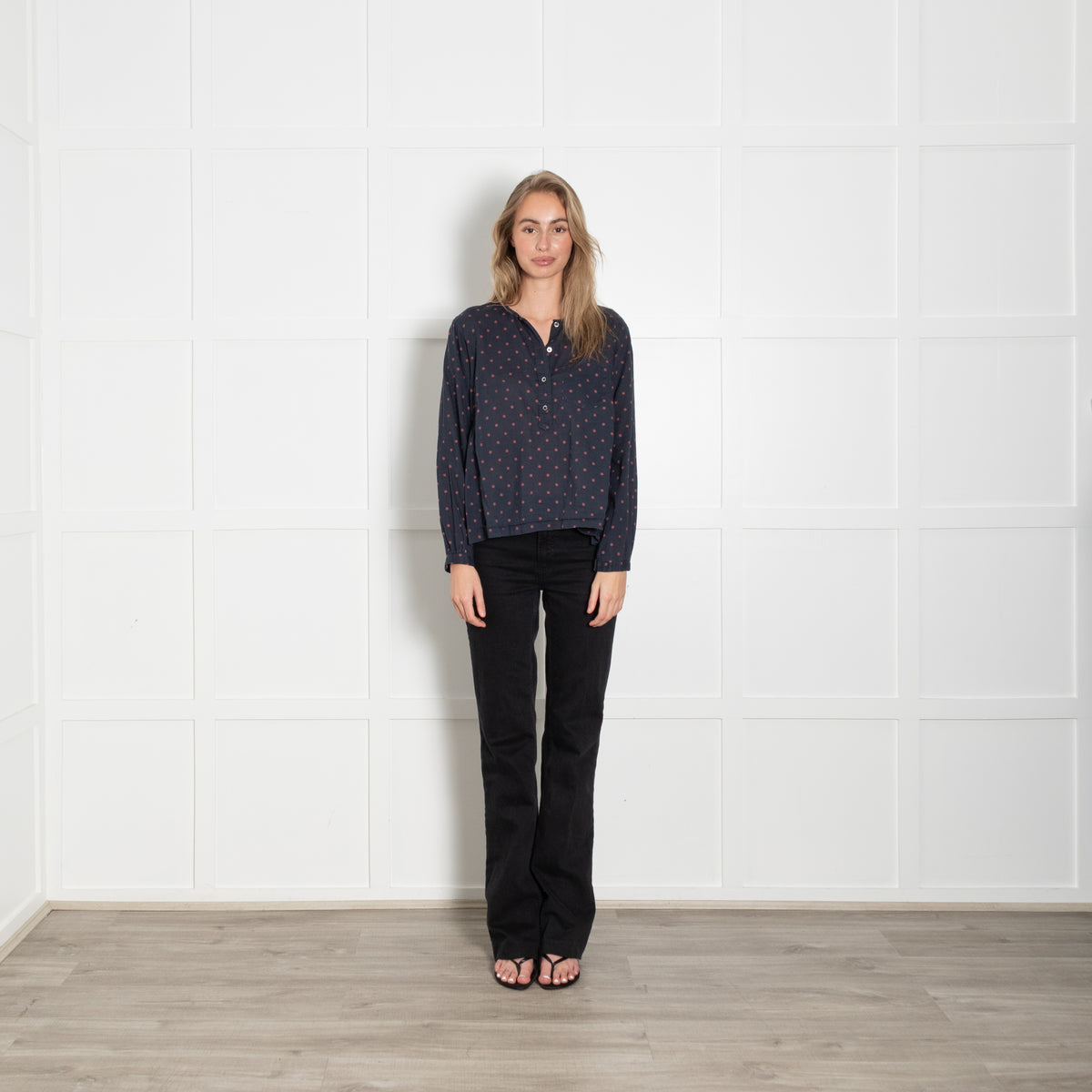 Marant Etoile Blue With Red Polka Dot Top
