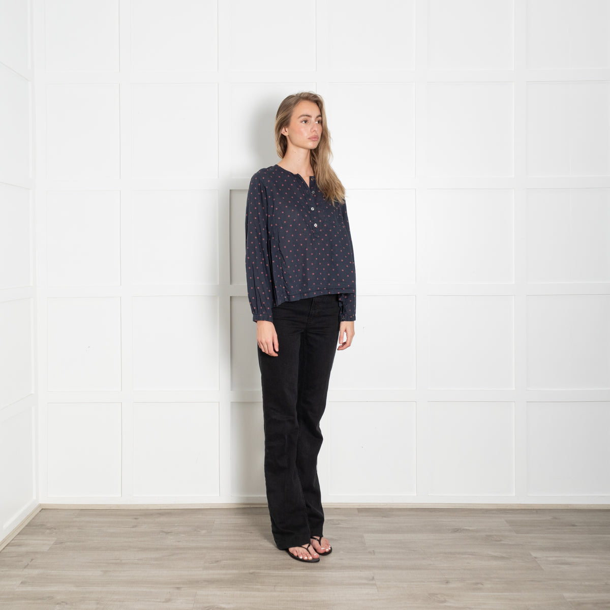 Marant Etoile Blue With Red Polka Dot Top